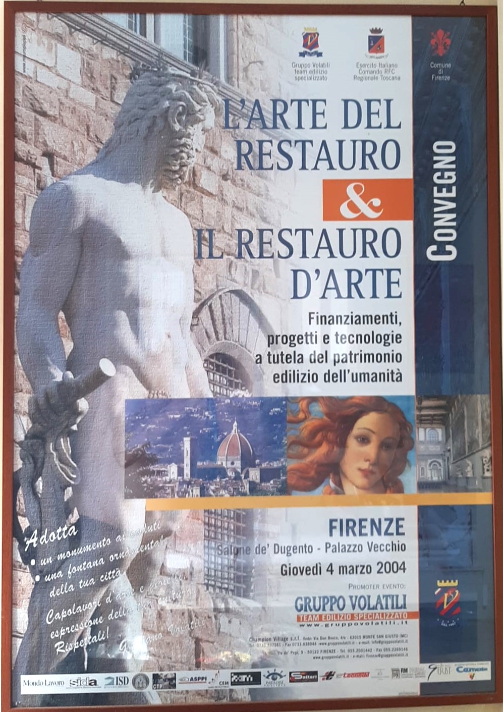 servizio n 7- all a-Evento convrgno l'a del R e R d'arte-salone dei ducento-palazzo vecchio-Fienzrfi-giovedì 04 marzo2004