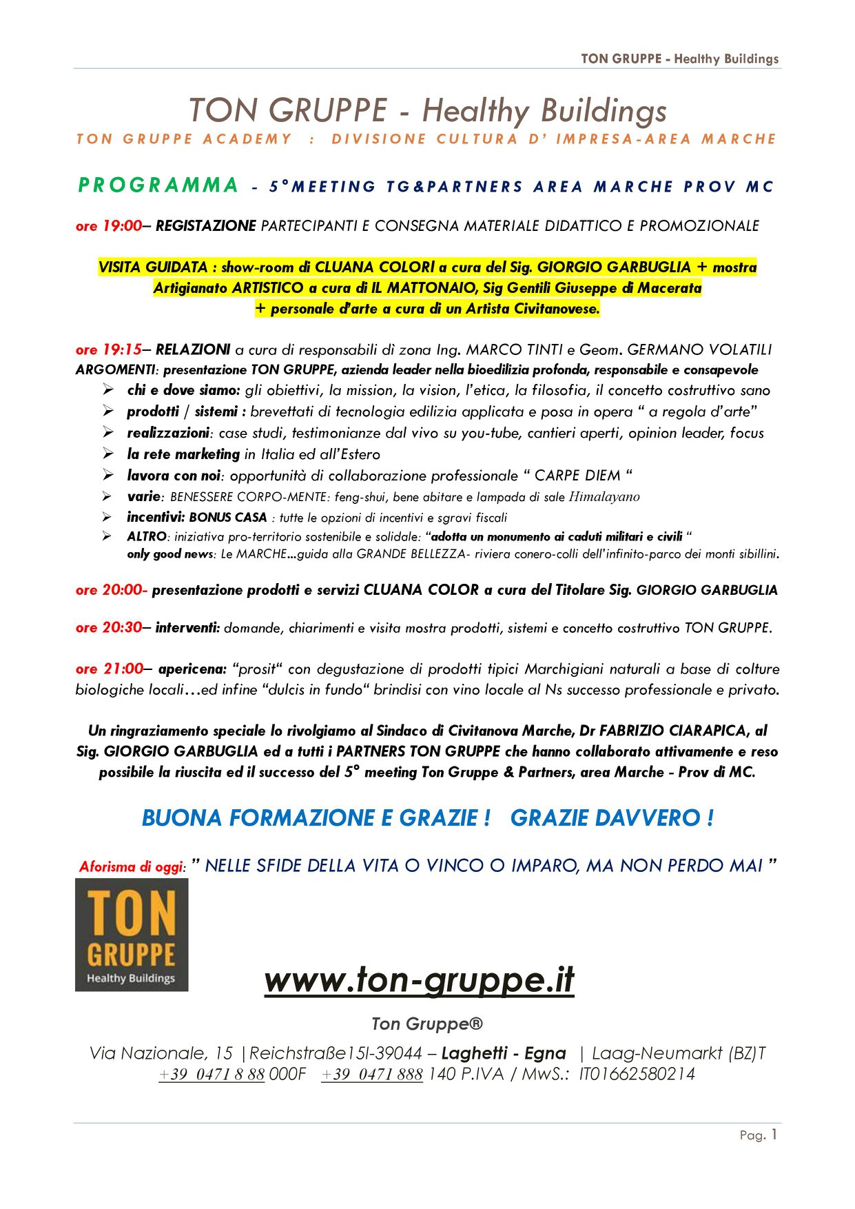 servizio n 7- all c-TON GRUPPE- 5° meeting presso Cluana Color-Civitanova M-pag 2 di 2-gio170518